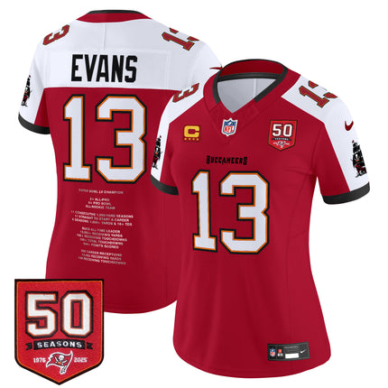 #13 Mike Evans Tampa Bay Buccaneers "Franchise Legend" Vapor Limited Jersey - Stitched