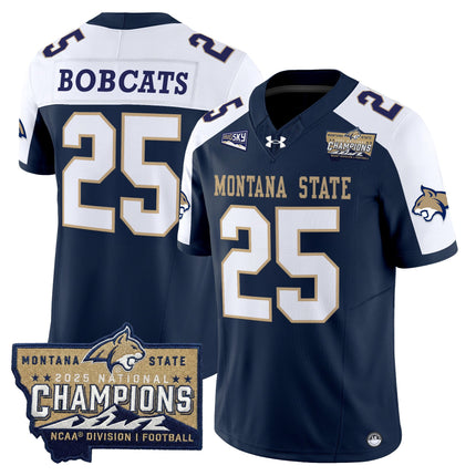 Men's Montana State Bobcats 2025 National Champions Vapor Limited Jersey - All Stitched