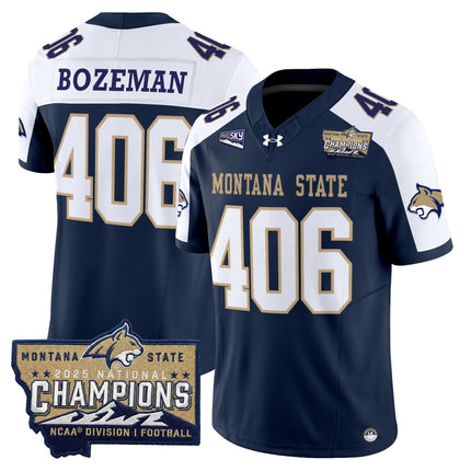 Men's Montana State Bobcats 2025 National Champions Vapor Limited Jersey - All Stitched