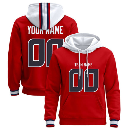 Battle Red Custom Pullover Hoodie