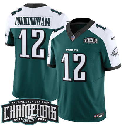 Men's Philadelphia Eagles Back-To-Back 2024-2025 NFC East Division Champions Vapor Limited Jersey - All Stitched