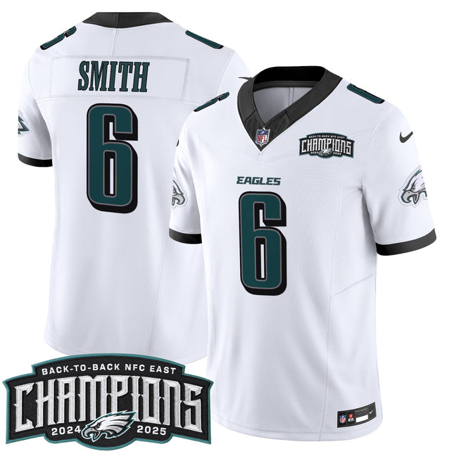 Men's Philadelphia Eagles Back-To-Back 2024-2025 NFC East Division Champions Vapor Limited Jersey - All Stitched