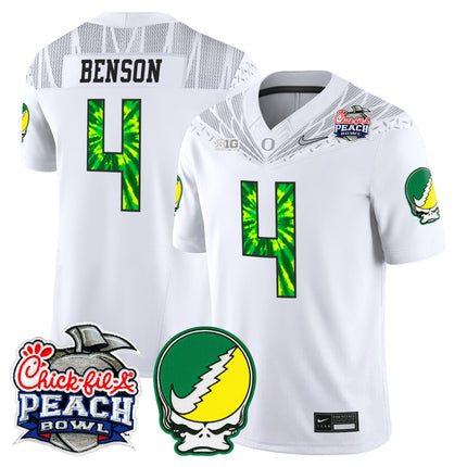 Men's Oregon Ducks "Grateful Ducks" Vapor Limited Jersey - 2026 Peach Bowl Patch - All Stitched