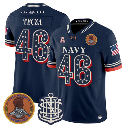 Men's Navy Midshipmen 1776-2026 America Vapor Limited Jersey - Stitched