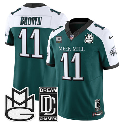 Men's Philadelphia Eagles x Meek Mill Vapor Limited Jersey - All Stitched