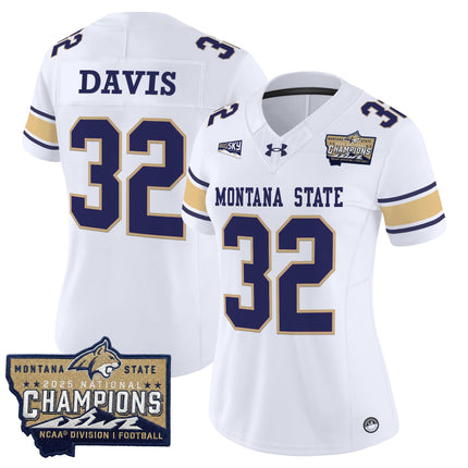 Women's Montana State Bobcats 2025 National Champions Vapor Limited Jersey - All Stitched