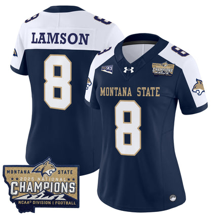 Women's Montana State Bobcats 2025 National Champions Vapor Limited Jersey - All Stitched