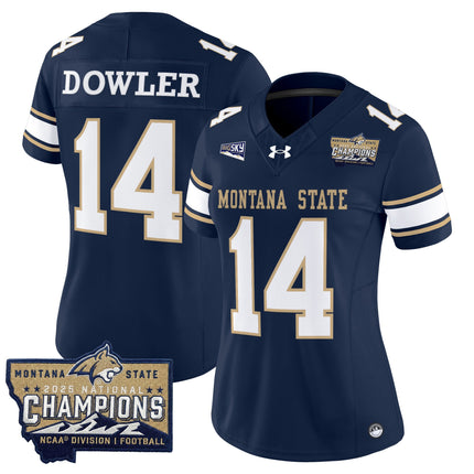 Women's Montana State Bobcats 2025 National Champions Vapor Limited Jersey - All Stitched