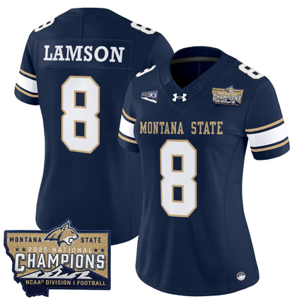 Women's Montana State Bobcats 2025 National Champions Vapor Limited Jersey - All Stitched