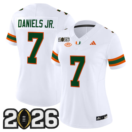 Women's Miami Hurricanes 2026 CFP Final Patch Vapor Limited Jersey - All Stitched