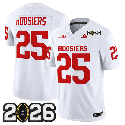 Men's Indiana Hoosiers 2026 CFP Final Patch Vapor Limited Jersey - All Stitched