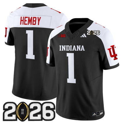 Men's Indiana Hoosiers 2026 CFP Final Patch Vapor Limited Jersey V2 - All Stitched