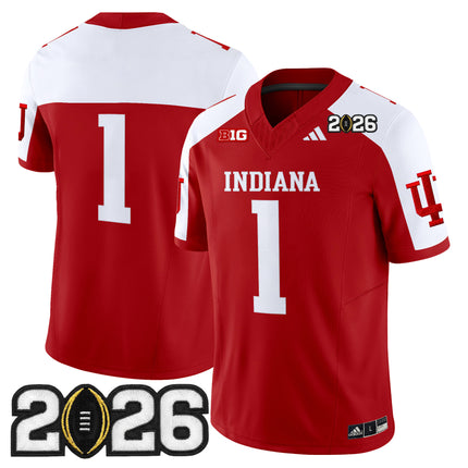 Men's Indiana Hoosiers 2026 CFP Final Patch Vapor Limited Jersey V2 - All Stitched