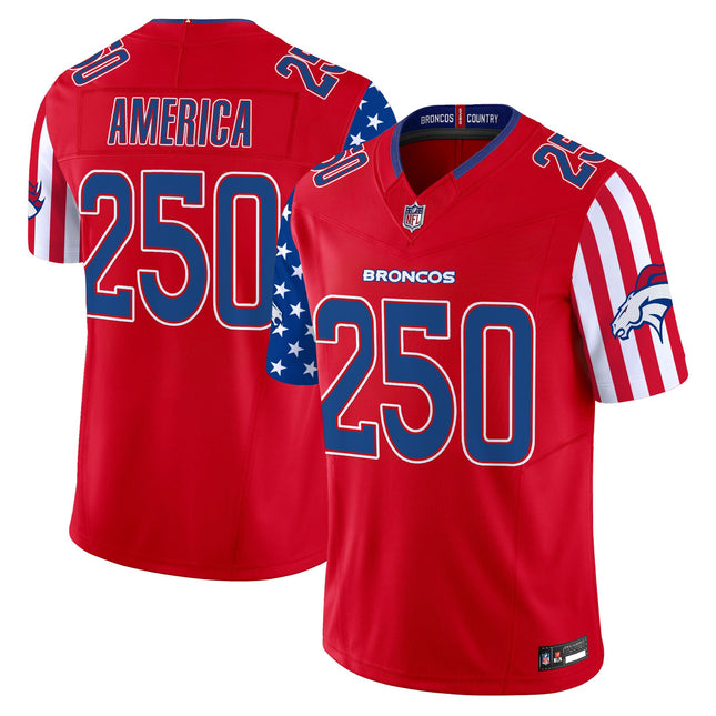Men's Denver Broncos "America250 Edition" Vapor Limited Jersey - All Stitched
