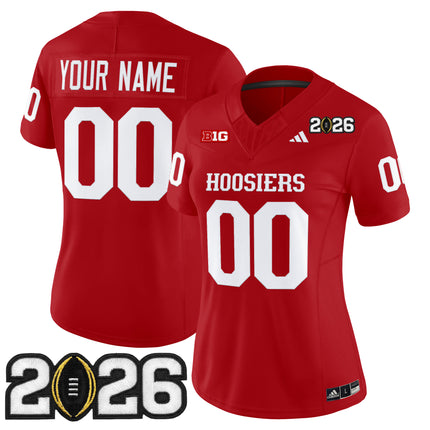 Indiana Hoosiers 2026 CFP Final Patch Vapor Limited Custom Jersey - All Stitched