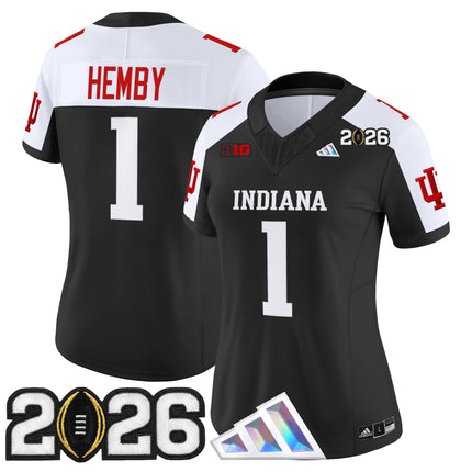 Women's Indiana Hoosiers 2026 CFP Final Patch Vapor Limited Jersey V3 - All Stitched