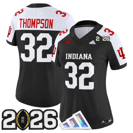 Women's Indiana Hoosiers 2026 CFP Final Patch Vapor Limited Jersey V3 - All Stitched