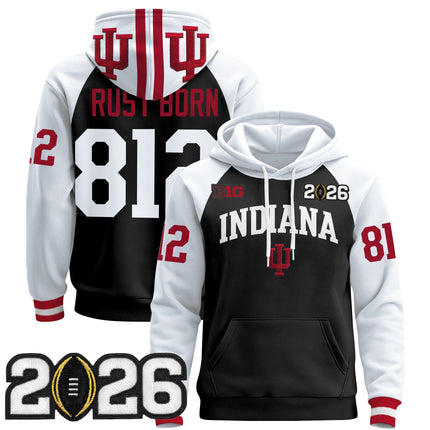 Men's Indiana Hoosiers 2026 CFP Final Patch Premium Pullover Hoodie - All Stitched
