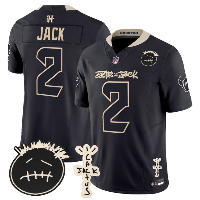 Men's Houston Texans x Cactus Jack Vapor Limited Jersey V2 - All Stitched