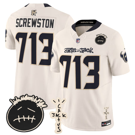 Men's Houston Texans x Cactus Jack Vapor Limited Jersey V2 - All Stitched