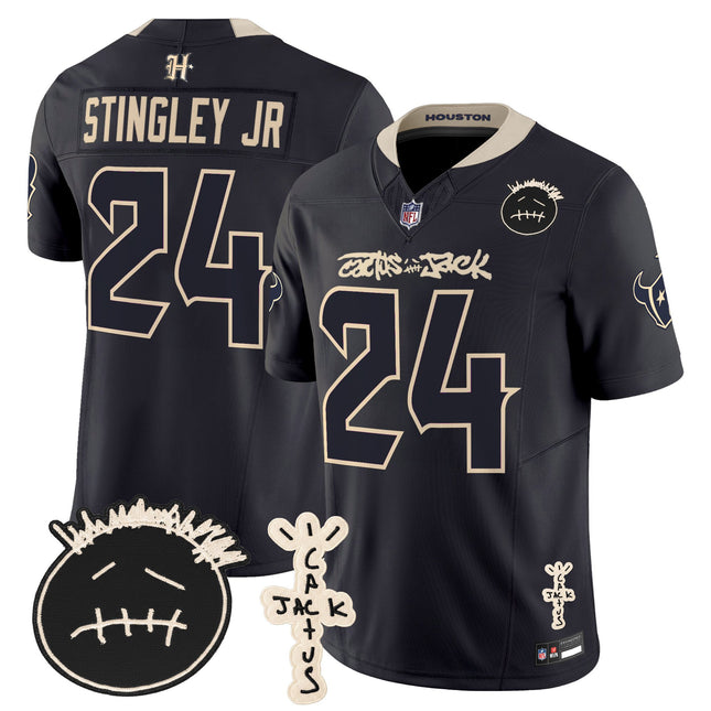 Men's Houston Texans x Cactus Jack Vapor Limited Jersey V2 - All Stitched