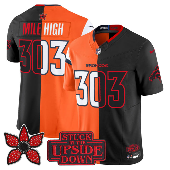 Men's Denver Broncos 'Upside Down Edition' Vapor Limited Jersey - All Stitched
