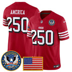 Red / #250 America / S