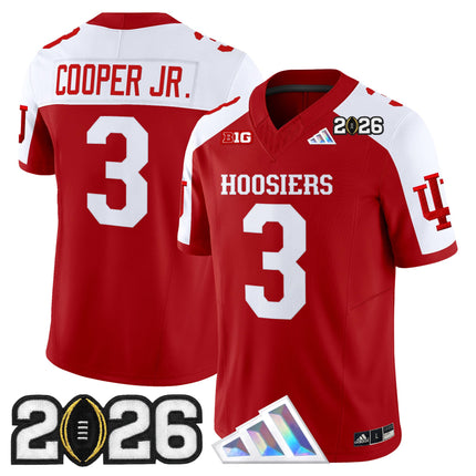 Men's Indiana Hoosiers 2026 CFP Final Patch Vapor Limited Jersey V4 - All Stitched