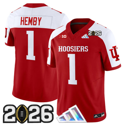 Men's Indiana Hoosiers 2026 CFP Final Patch Vapor Limited Jersey V4 - All Stitched