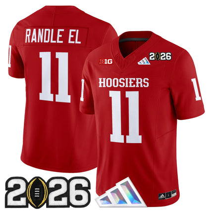 Men's Indiana Hoosiers 2026 CFP Final Patch Vapor Limited Jersey V4 - All Stitched