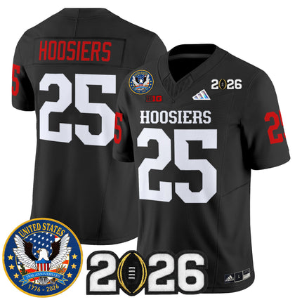 Men's Indiana Hoosiers "United States 250th Anniversary Patch" Vapor Limited Jersey - All Stitched