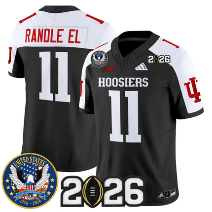 Men's Indiana Hoosiers "United States 250th Anniversary Patch" Vapor Limited Jersey - All Stitched