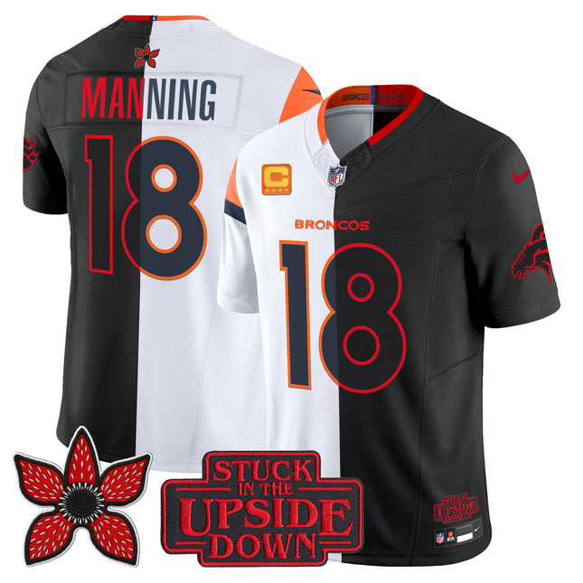 Men's Denver Broncos 'Upside Down Edition' Vapor Limited Jersey - All Stitched