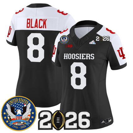 Women's Indiana Hoosiers "United States 250th Anniversary Patch" Vapor Limited Jersey - All Stitched