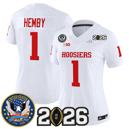 Women's Indiana Hoosiers "United States 250th Anniversary Patch" Vapor Limited Jersey - All Stitched