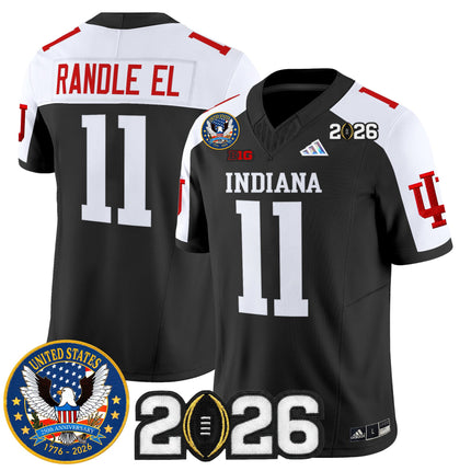 Men's Indiana Hoosiers "United States 250th Anniversary Patch" Vapor Limited Jersey V2 - All Stitched
