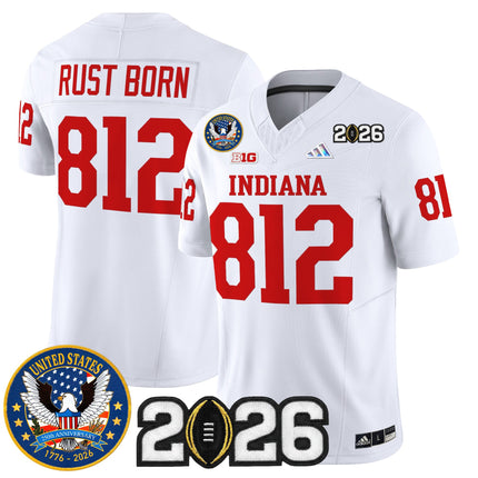 Men's Indiana Hoosiers "United States 250th Anniversary Patch" Vapor Limited Jersey V2 - All Stitched