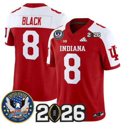 Men's Indiana Hoosiers "United States 250th Anniversary Patch" Vapor Limited Jersey V2 - All Stitched