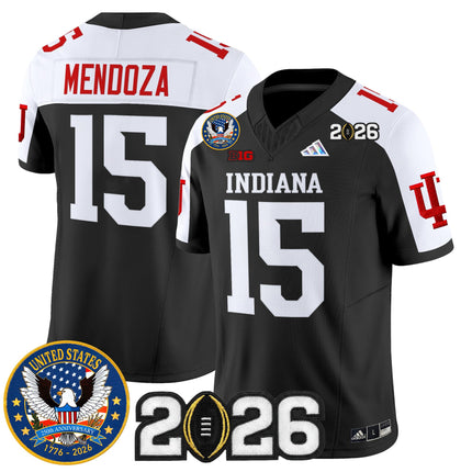 Men's Indiana Hoosiers "United States 250th Anniversary Patch" Vapor Limited Jersey V2 - All Stitched