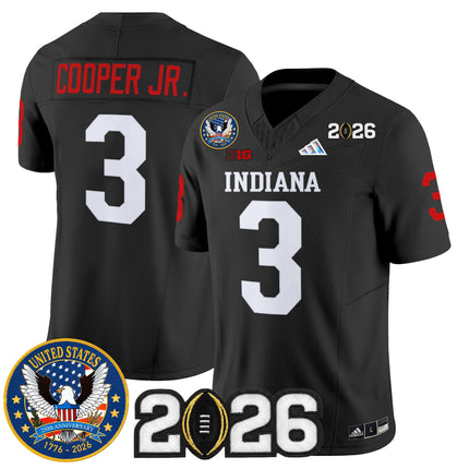 Men's Indiana Hoosiers "United States 250th Anniversary Patch" Vapor Limited Jersey V2 - All Stitched