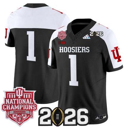 Men's Indiana Hoosiers 2025 National Champions & 2026 CFP Final Patch Vapor Limited Jersey - All Stitched