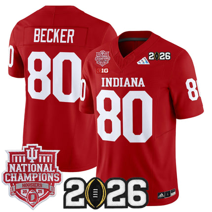 Men's Indiana Hoosiers 2025 National Champions & 2026 CFP Final Patch Vapor Limited Jersey - All Stitched