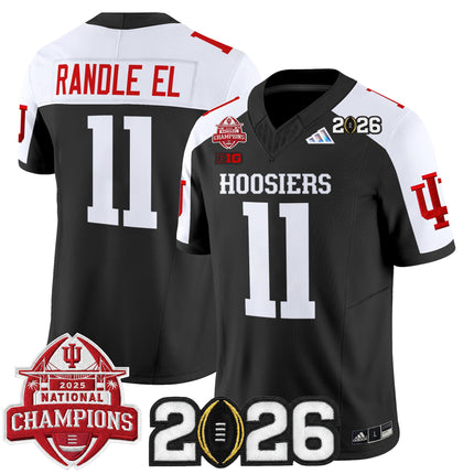 Men's Indiana Hoosiers 2025 National Champions & 2026 CFP Final Patch Vapor Limited Jersey V2 - All Stitched
