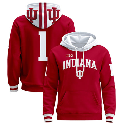 Men's Indiana Hoosiers 2025 National Champions & 2026 CFP Final Patch Premium Pullover Hoodie V2 - All Stitched