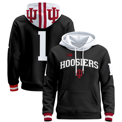 Men's Indiana Hoosiers 2025 National Champions & 2026 CFP Final Patch Premium Pullover Hoodie V2 - All Stitched