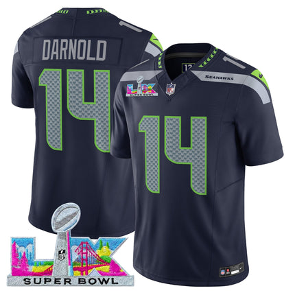 Men's Seattle Seahawks Super Bowl LX Vapor Limited Jersey - All Stitched