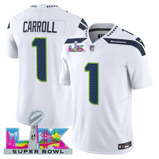 Men's Seattle Seahawks Super Bowl LX Vapor Limited Jersey - All Stitched