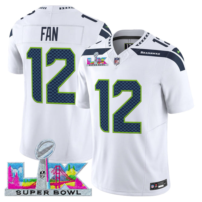 Men's Seattle Seahawks Super Bowl LX Vapor Limited Jersey - All Stitched