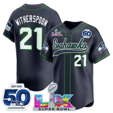 Men's Seattle Seahawks Super Bowl LX Vapor Baseball Jersey - All Stitched