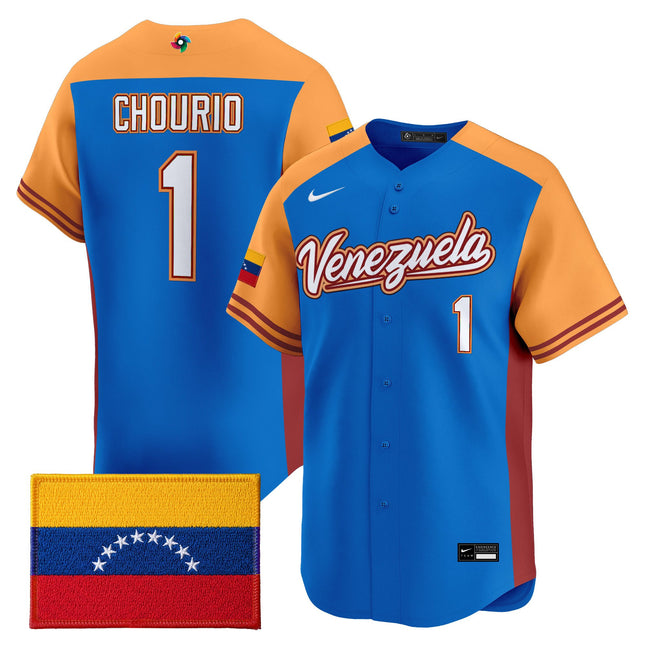 Men's Team Venezuela World Baseball Classic Vapor Premier Jersey - All Stitched